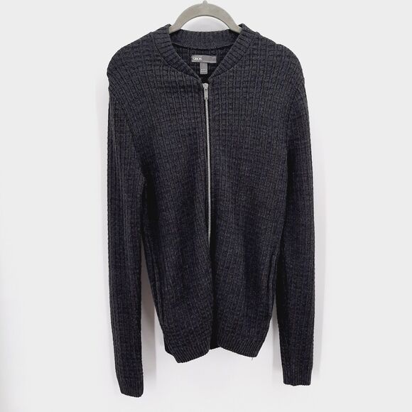 ASOS Men's Full Zip Sweater Gray Size Small slim fit - Picture 1 of 4